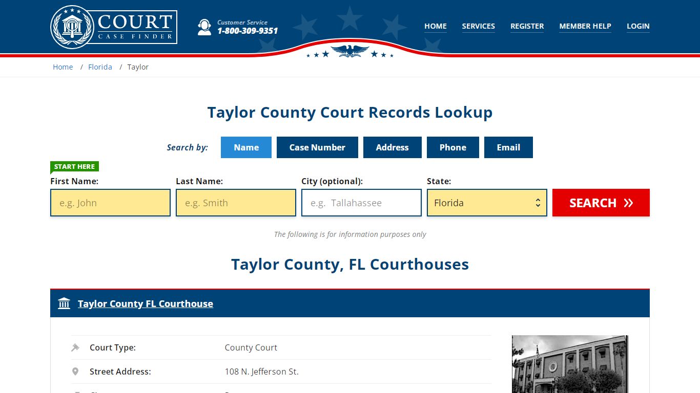 Taylor County Court Records | FL Case Lookup